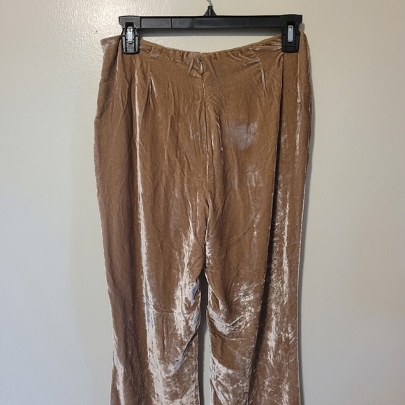 Ralph Lauren Black Label Velour Velvet Silk Blend Pants Size 4 - Picture 7 of 13